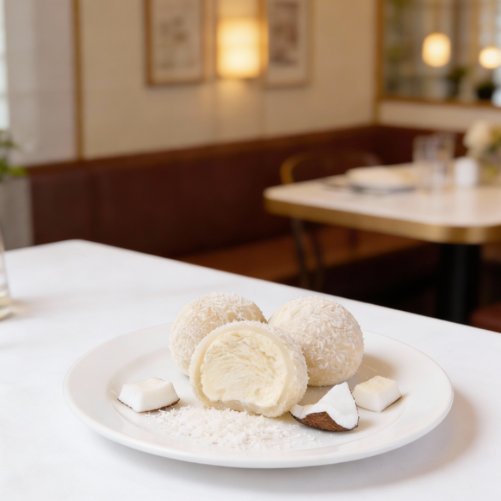 LITTLE MOONS Mochis glacés saveur noix de coco crémeuse - 192 g