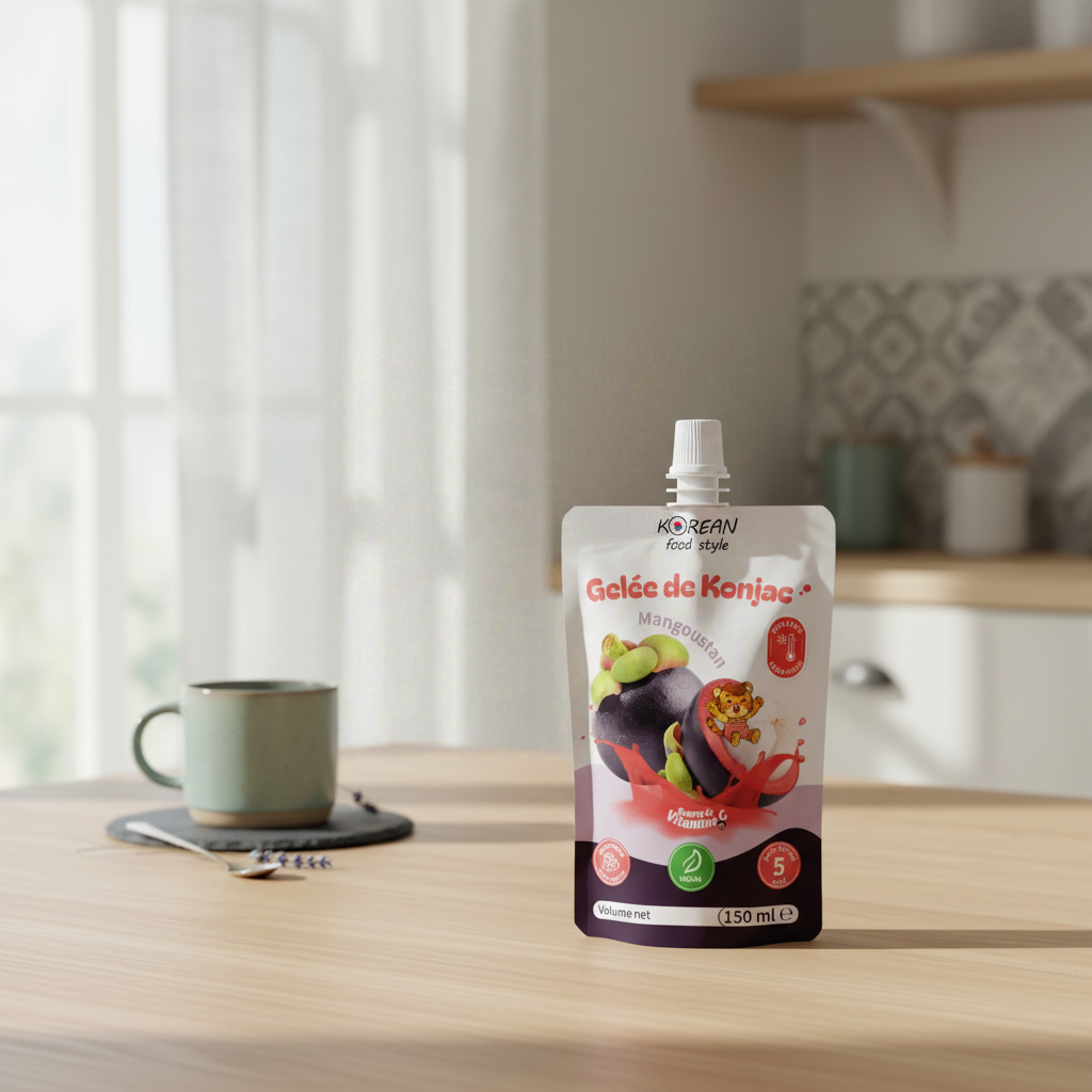 Korean Food Style Boisson gélifiée au konjac saveur mangoustan 150 ml