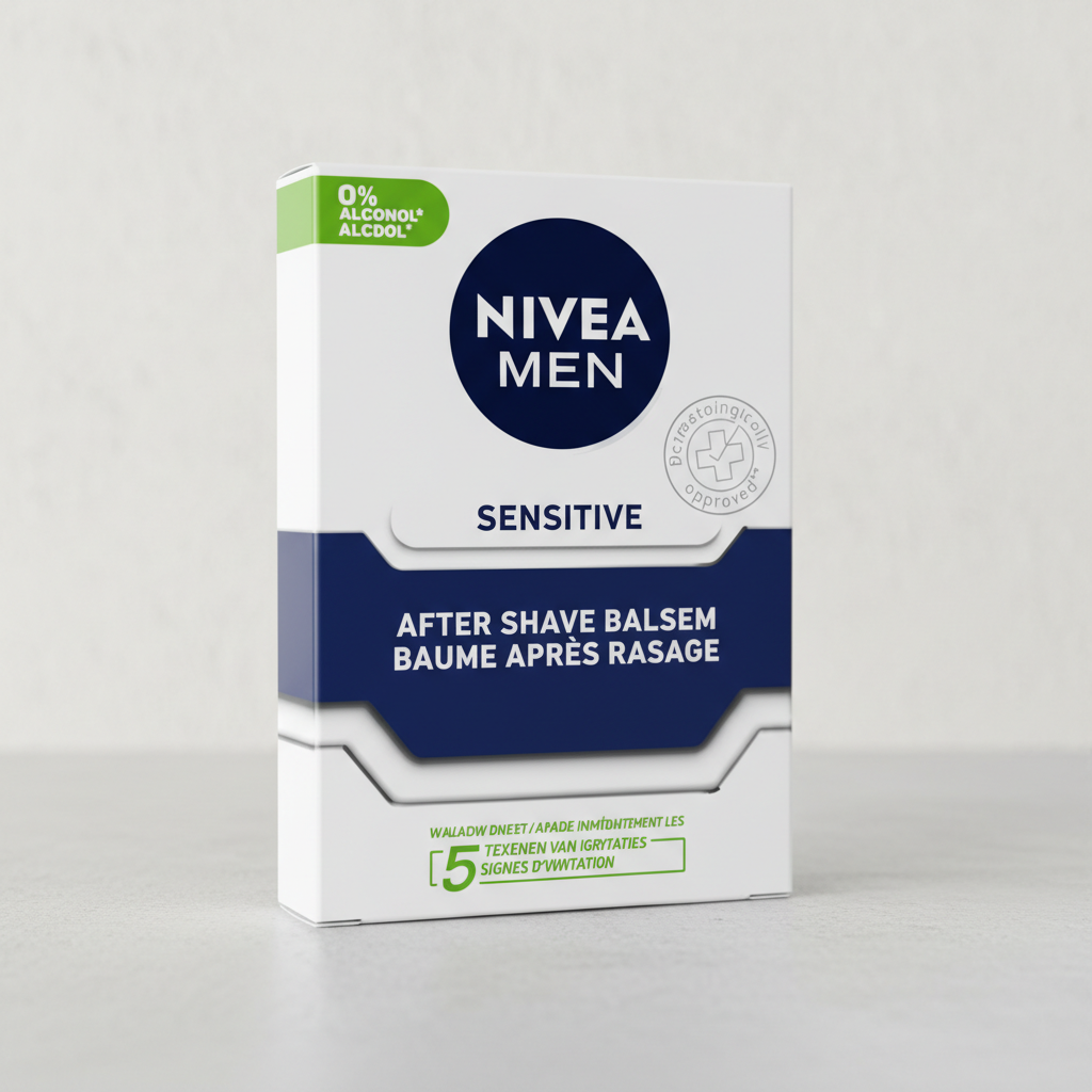 NIVEA Men - Sensitive Baume Après Rasage - Apaisement Immédiat Peau Sensible 100ml