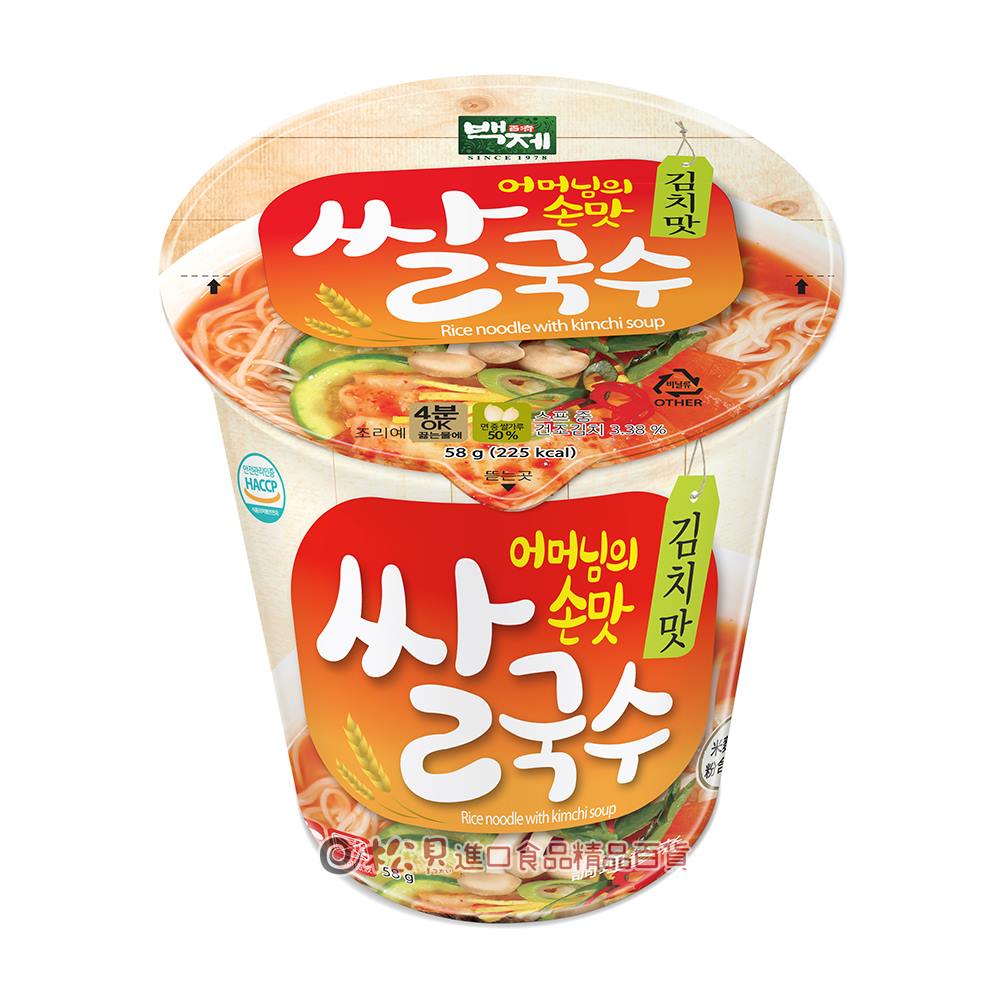 BAEKJE Nouille de riz saveur kimchi - 58 g