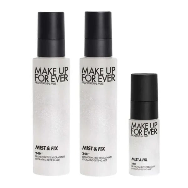 MAKE UP FOR EVER Mist & Fix Spray Fixateur Coffret de Voyage - 100 ml x 2 + 30 ml