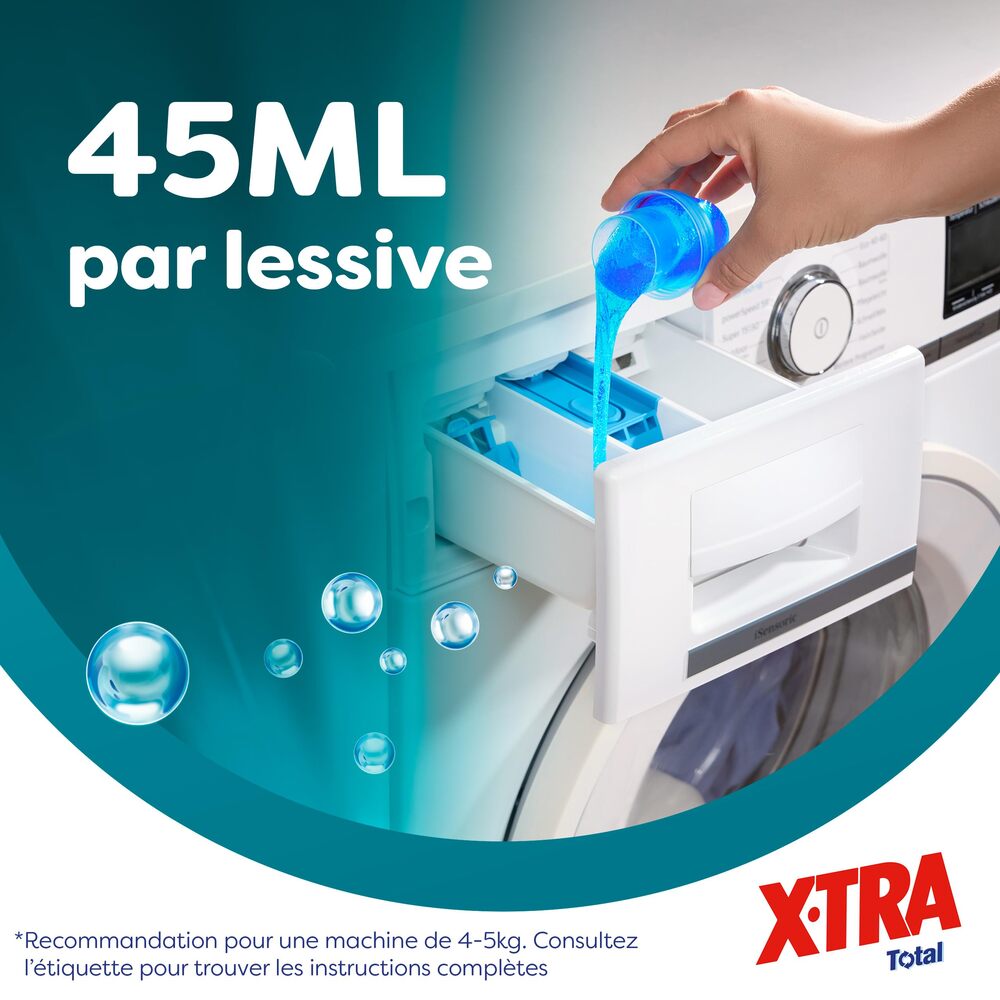 X-TRA Total Lessive liquide Ice Fresh 77 lavages 3,46 L