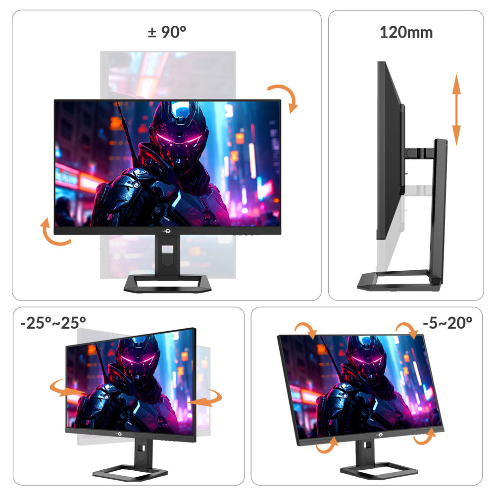 TITAN ARMY P2710S Moniteur gaming 27'', écran LCD IPS rapide 2560 x 1440 16:9, taux de rafraîchissement 240 Hz, 1 ms GTG, HDR 400 - Version UE
