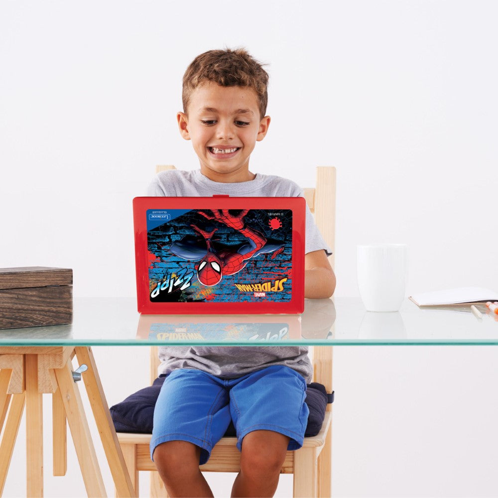 Lexibook Ordinateur éducatif bilingue avec 164 activités au design Spiderman (EN/FR)