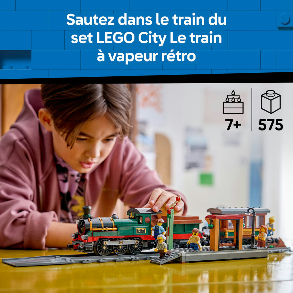 LEGO City 60511 Le train à vapeur rétro