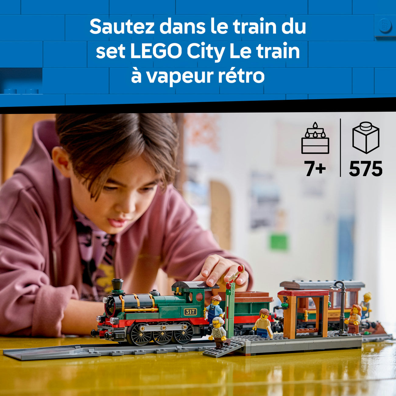LEGO City 60511 Le train à vapeur rétro
