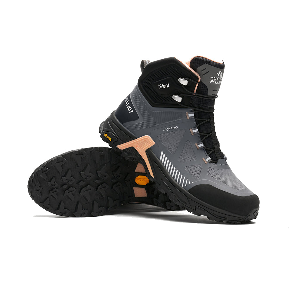 PELLIOT Bottes de randonnée à hautes tiges pour femmes Voyage Camping – Durable et de soutien, Gris roche (EU 37)
