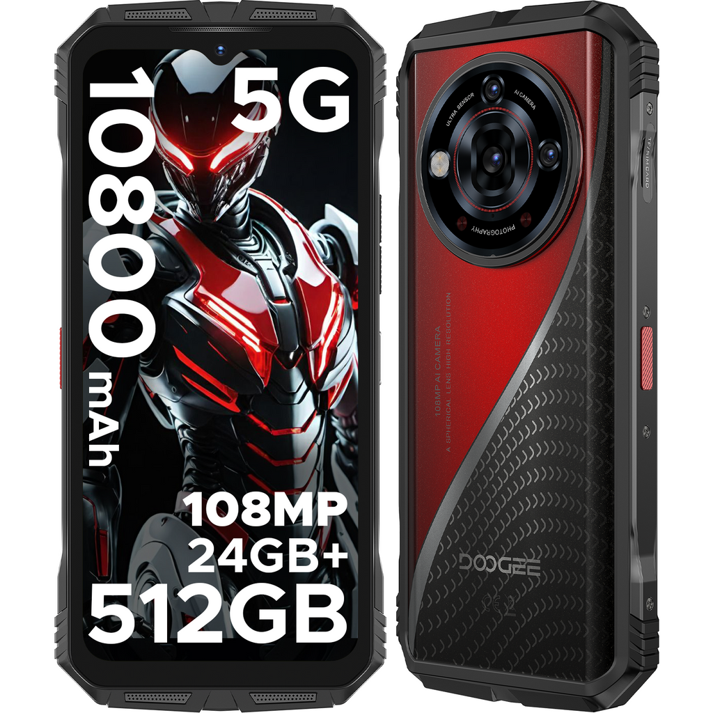 DOOGEE S118 PRO Smartphone Rugged 5G, 24 Go + 512 Go (2 To) DDR5, Dimensity 7050, 6,6