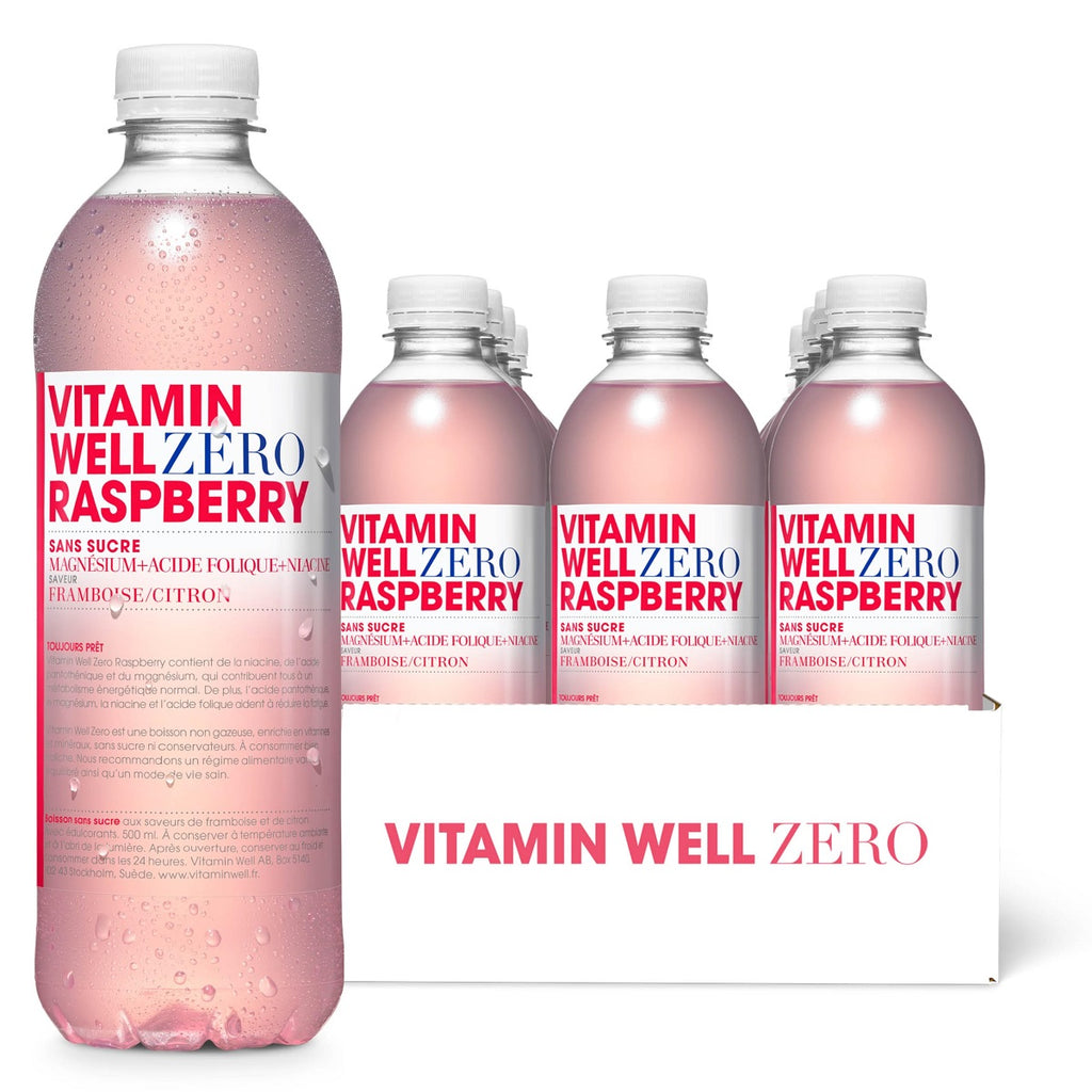 VITAMIN WELL Zero Raspberry Pack 12x 50cl