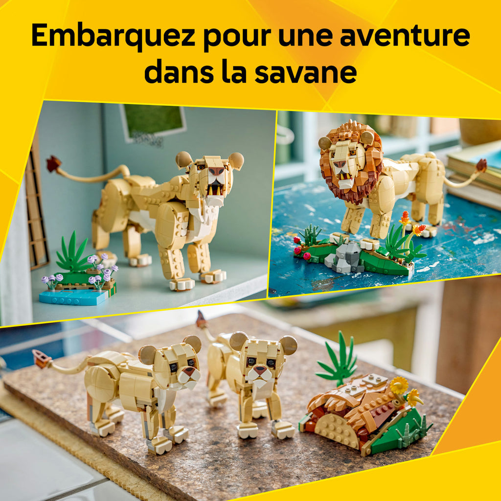 LEGO Creator 31386 Animaux Sauvages : Lion Majestueux