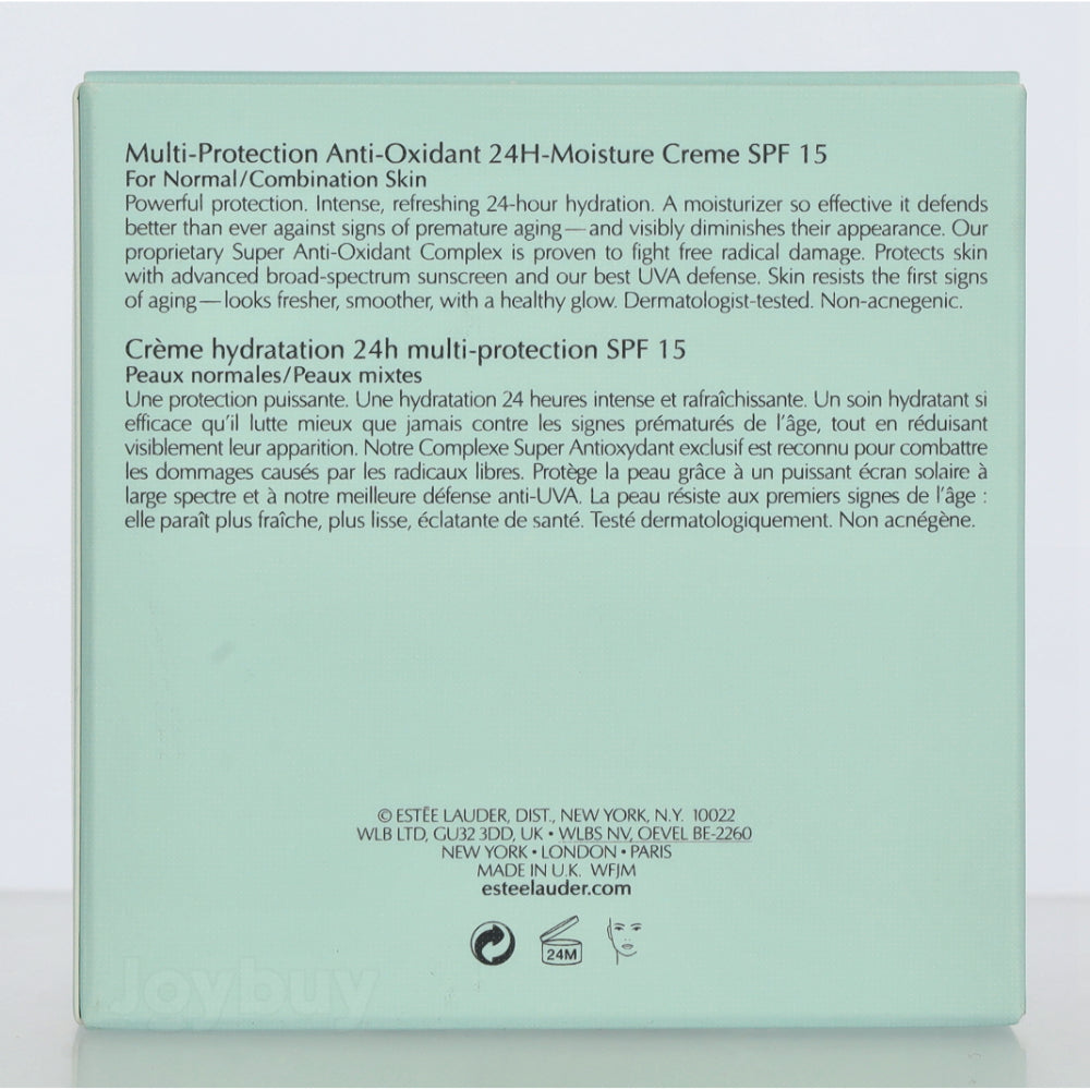 Estée Lauder Daywear Multi-Protection Anti-Oxydante 24H Crème Hydratante Peaux Normales/Mixtes SPF 15 50 ml