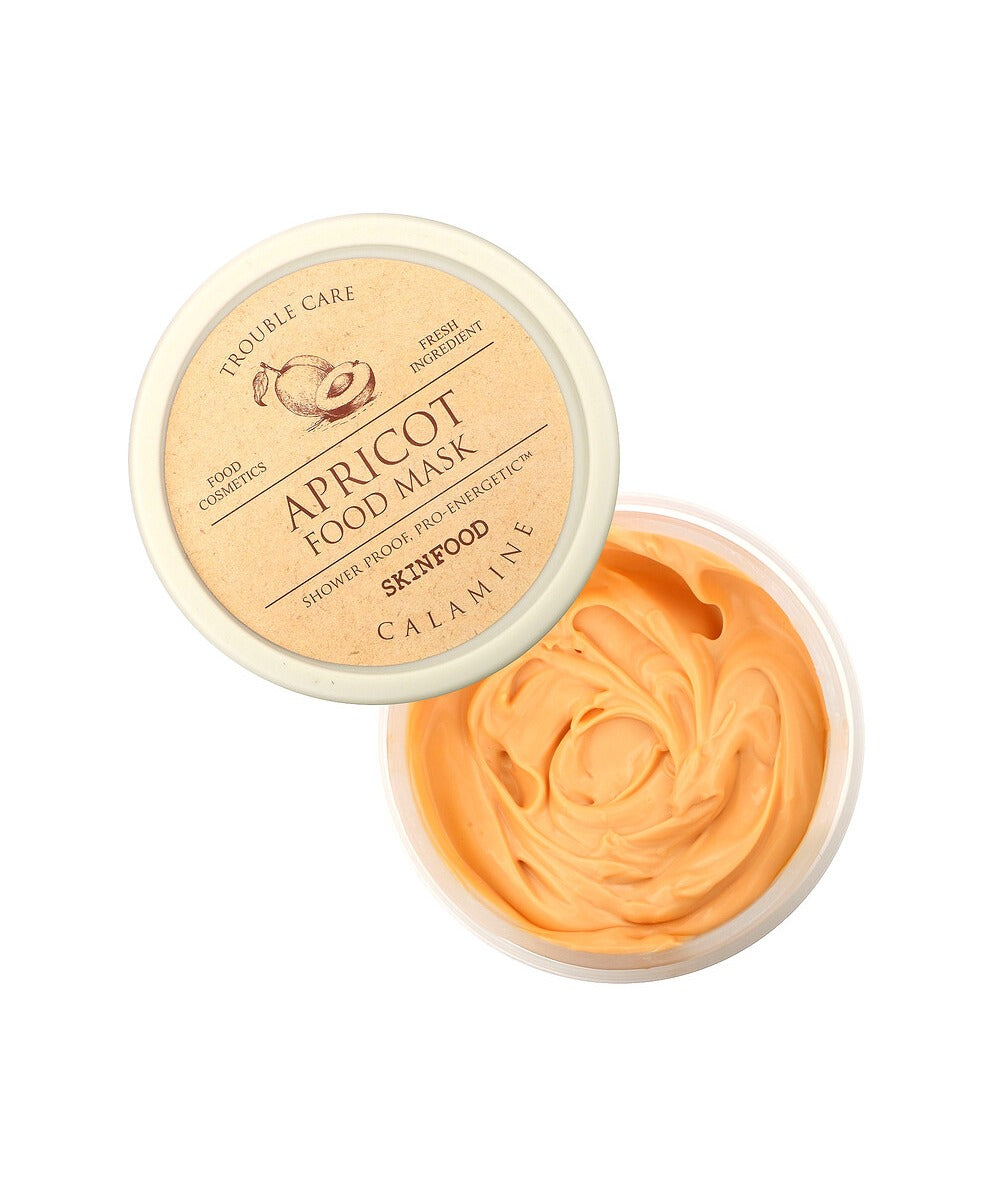 SKINFOOD Masque Alimentaire à l'Abricot Masque Nettoyant Apaisant & Purifiant pour les Pores 120 g