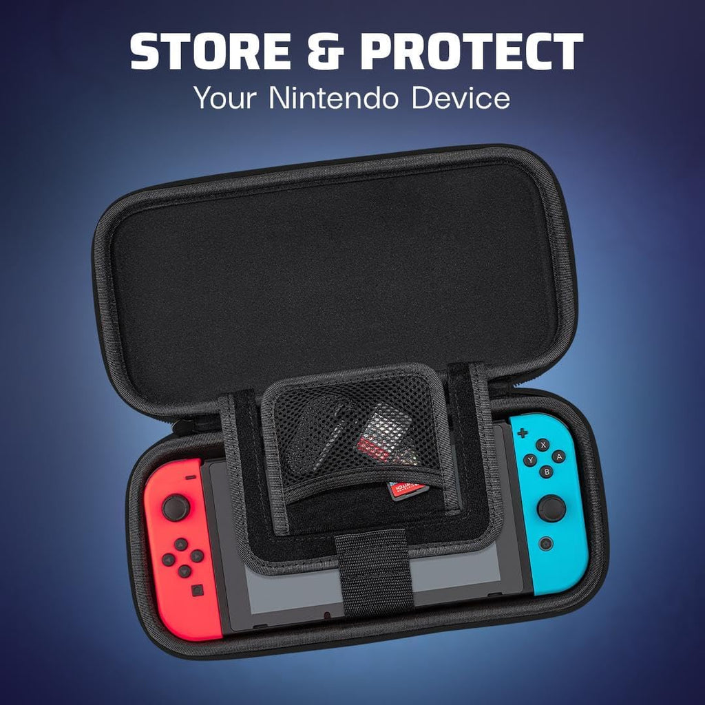 PDP Housse de protection Trave Case pour Nintendo Switch, Switch Lite et Switch OLED - Licence officielle - Gris - Motif Boo Hoo Glow qui brille dans le noir