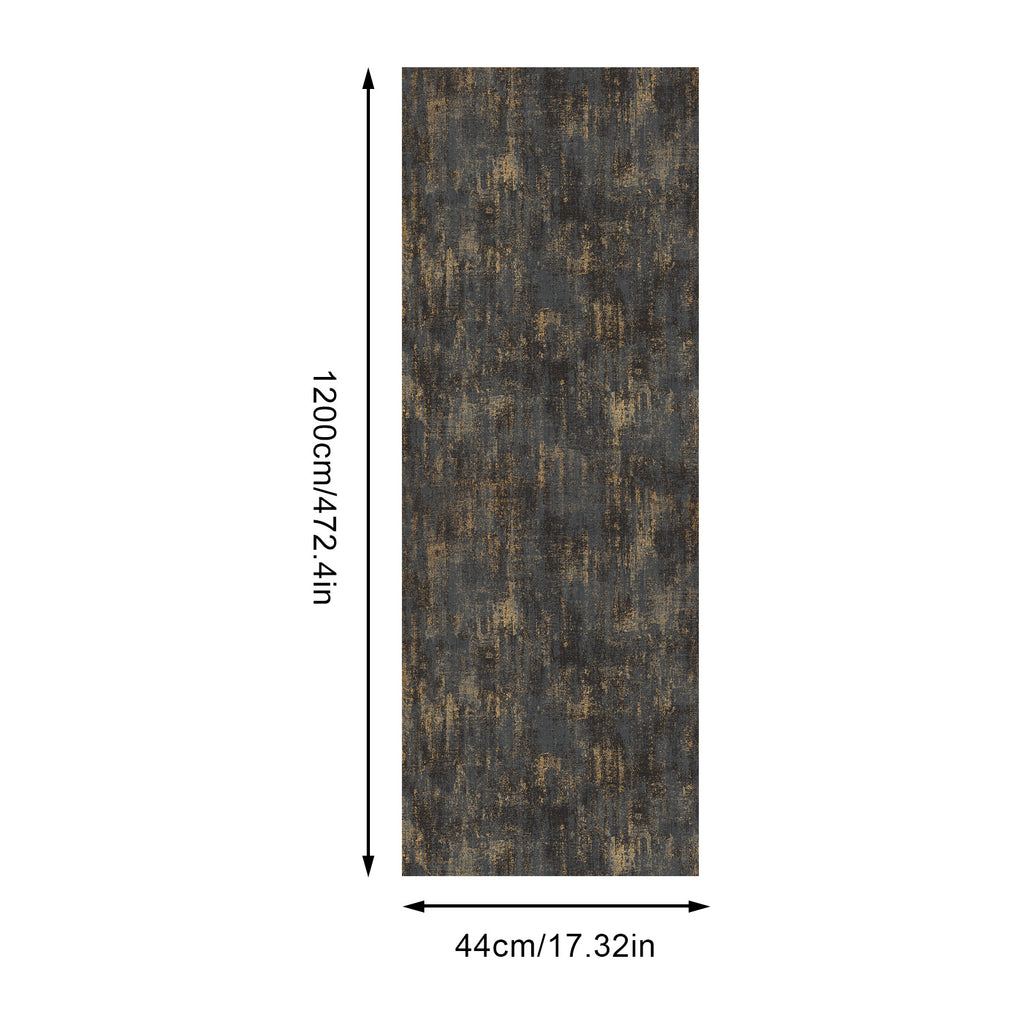 Murgall Papier Peint Sans Colle Style Industriel Noir Gris 44x1200 cm 1 Rouleau