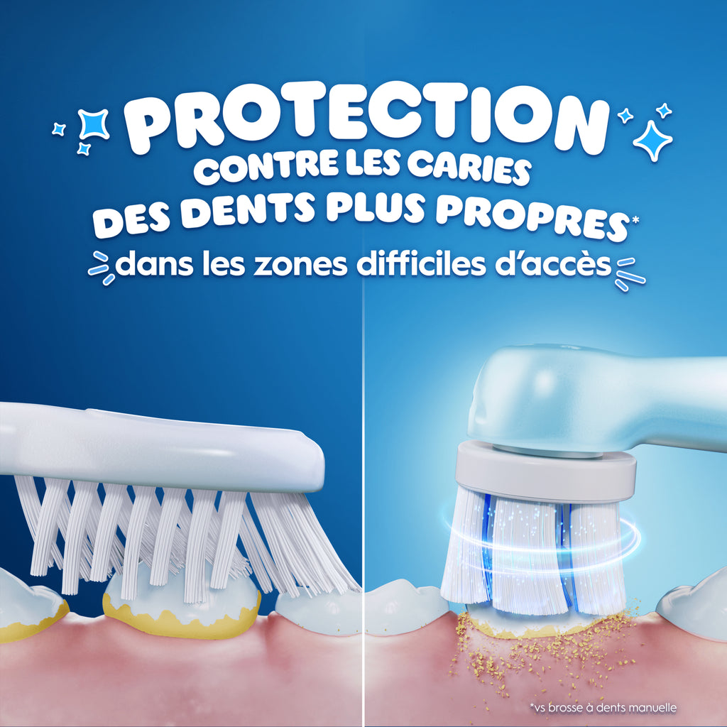Oral-B iO Kids Stitch 6ans+ Brosse à Dents Électrique pour Enfants – Protection Gencives avec Capteur de Pression Intelligent, 3 Modes dont 1 Super Doux, Minuteur Musical, Inclus 1 Brossette