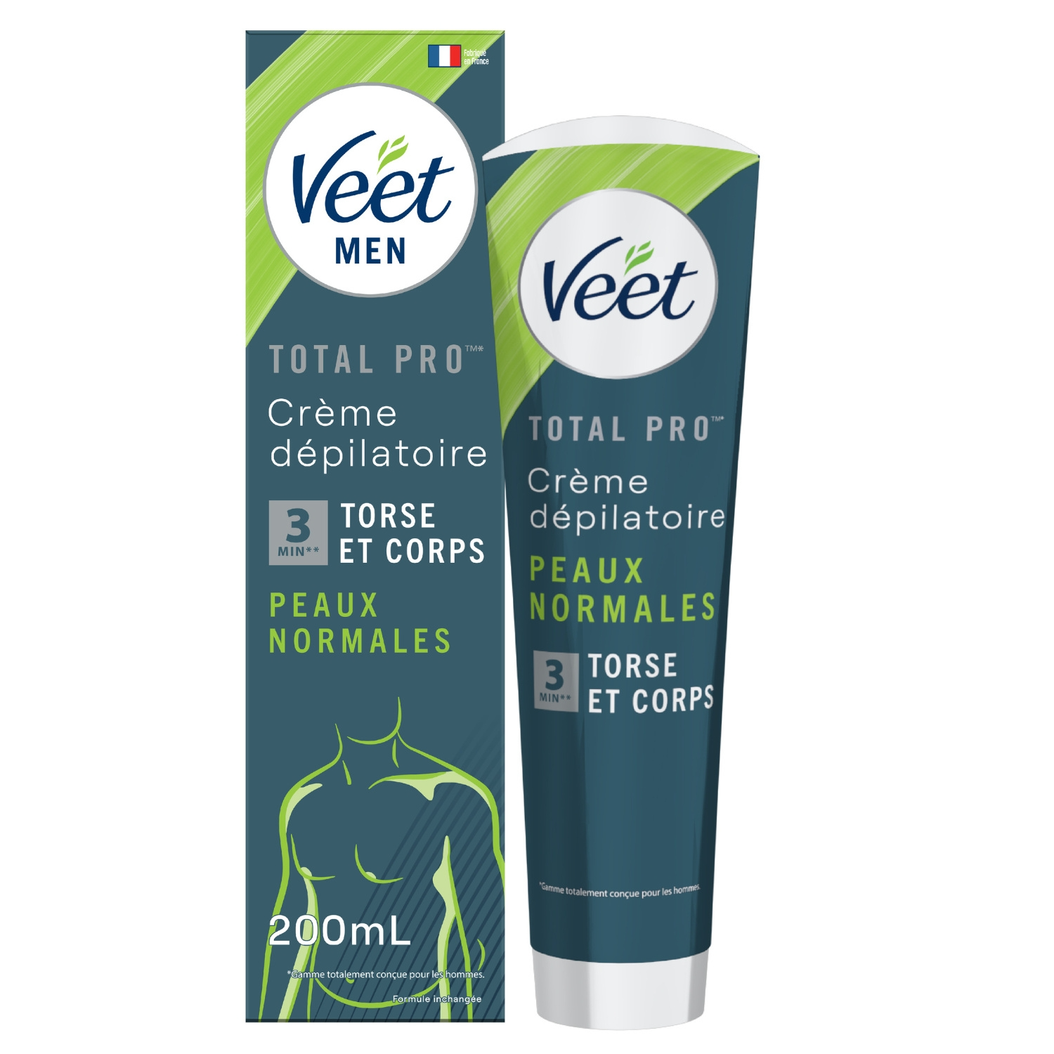 Veet Men Crème Dépilatoire Pour Peau Normale 200 ml