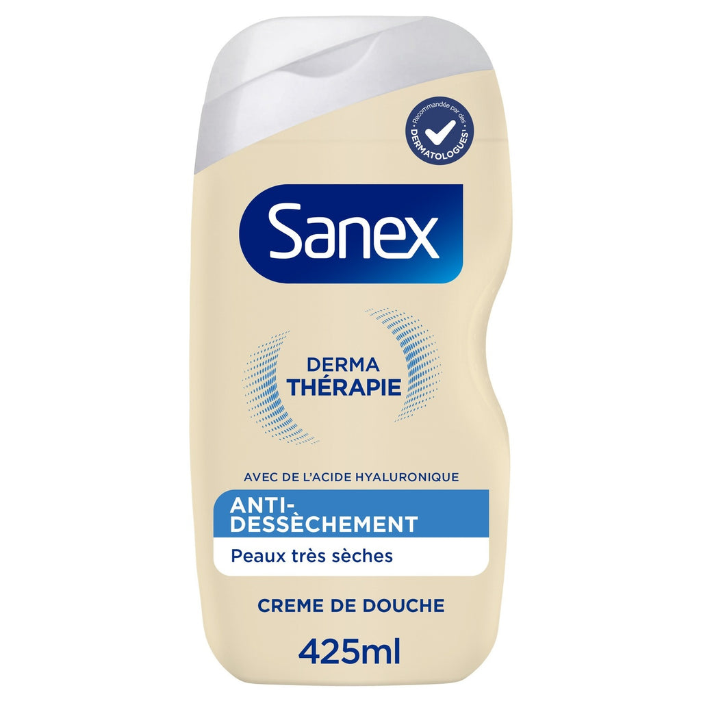 Sanex Crème Douche Derma Thérapie Anti-Dessèchement peaux très sèches 425 ml