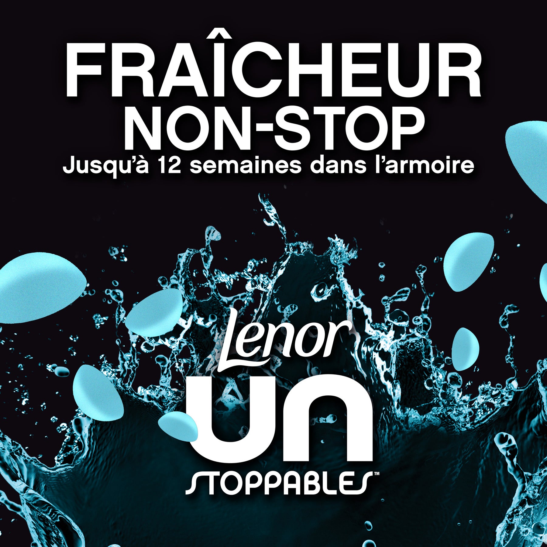 Lenor Unstoppables Perles de parfum pour armoire, parfum aérien, 240 g