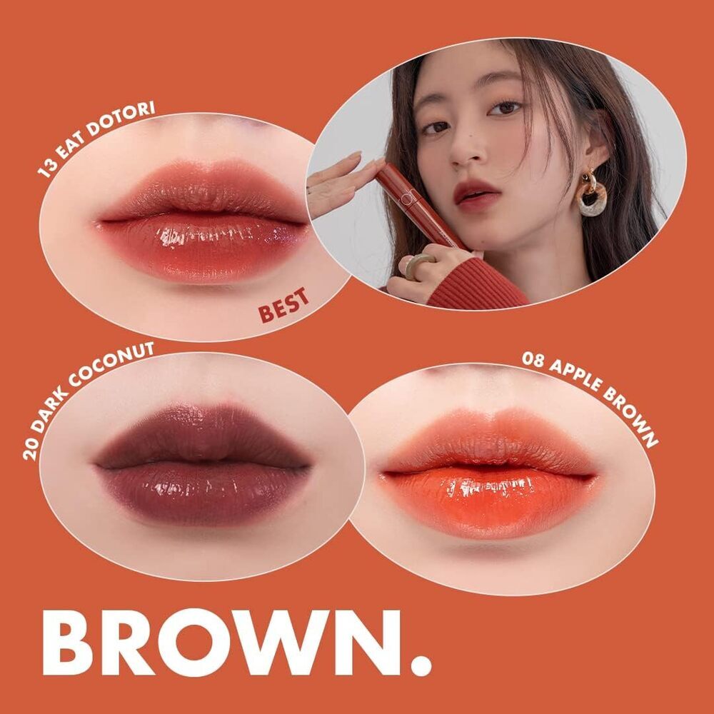 ROM&ND Juicy Lasting Tint Encre à lèvres, teinte n°18 Mulled Peach - 5,5 g