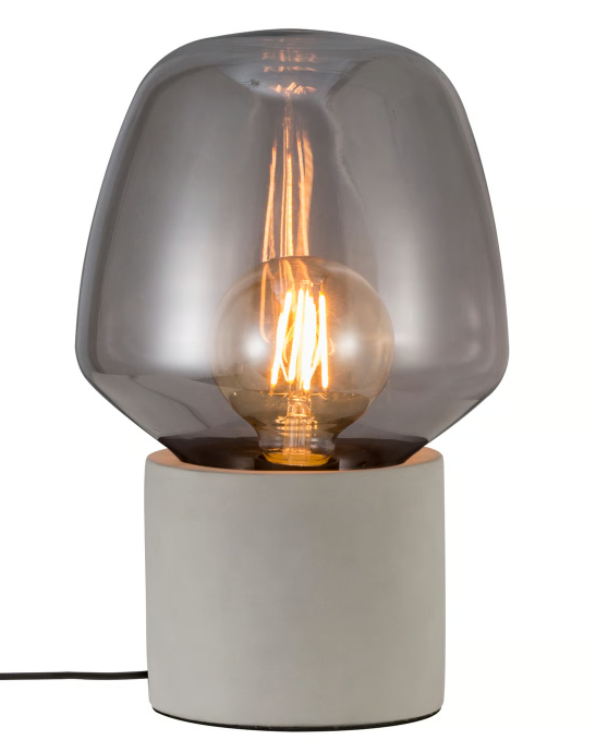 Lampe à poser CHRISTINA 20 béton gris clair IP20 E27 - Nordlux, Intérieur