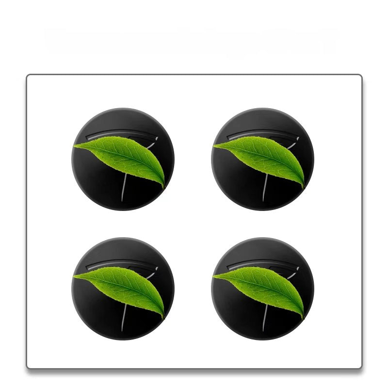 MOTENIO Caches centraux de roue logo Tesla noir mat - Lot de 4 - Remplacement universel