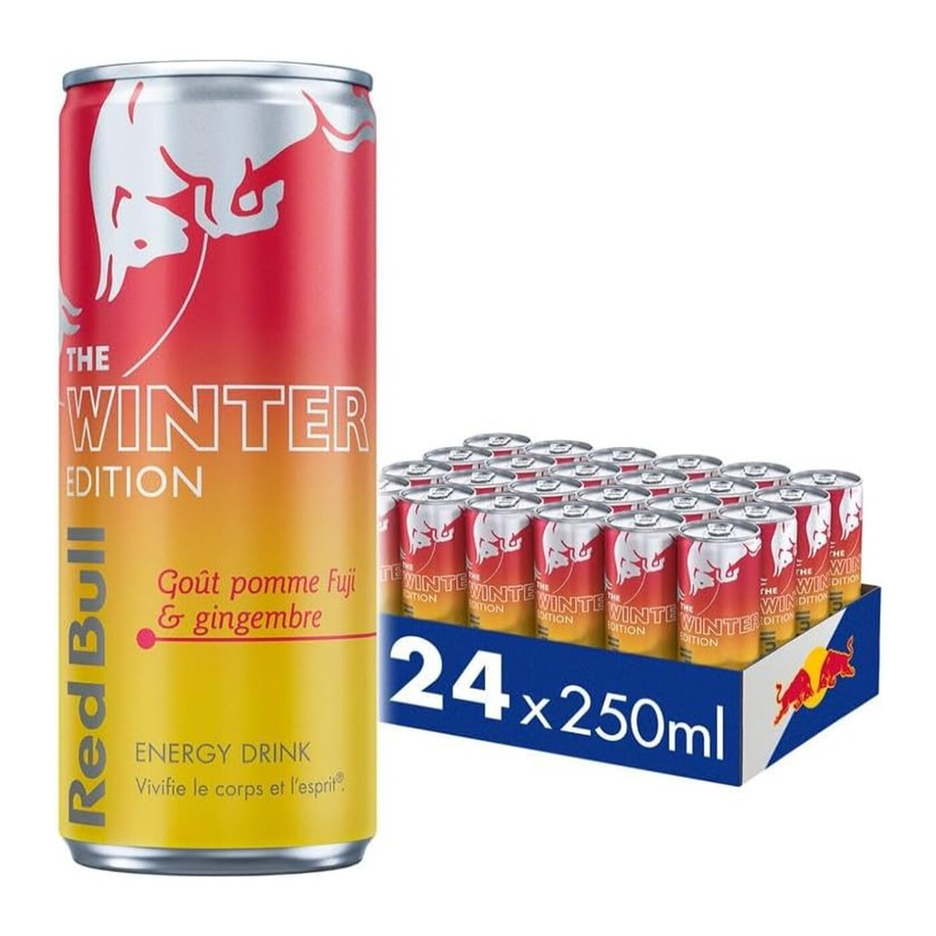 Red Bull Boisson énergisante Pomme Fuji-Gingembre - 24 canettes de 25 cl