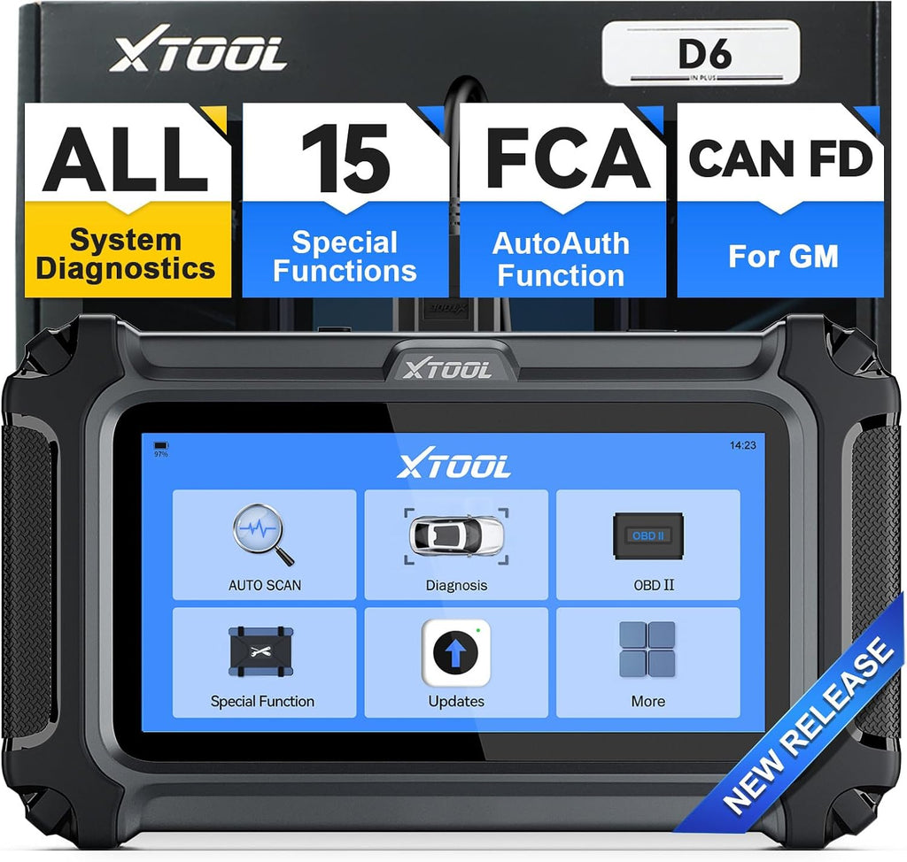 xtool D6 Scanner OBD2 Système Complet Outil de Diagnostic avec Mises à Jour Gratuites à Vie | Lecteur de Code pour Voiture & Outil de Scan avec 15+ Réinitialisations