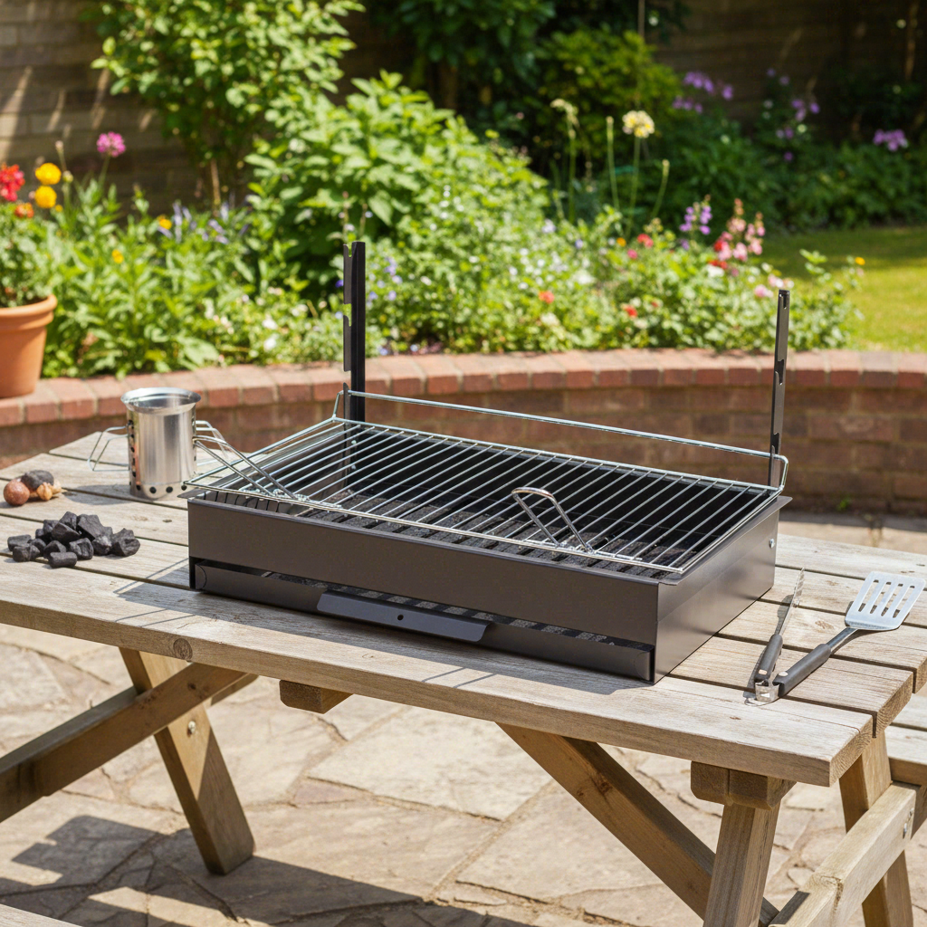 Le Marquier Vulcain 61x33 Gril de barbecue en acier
