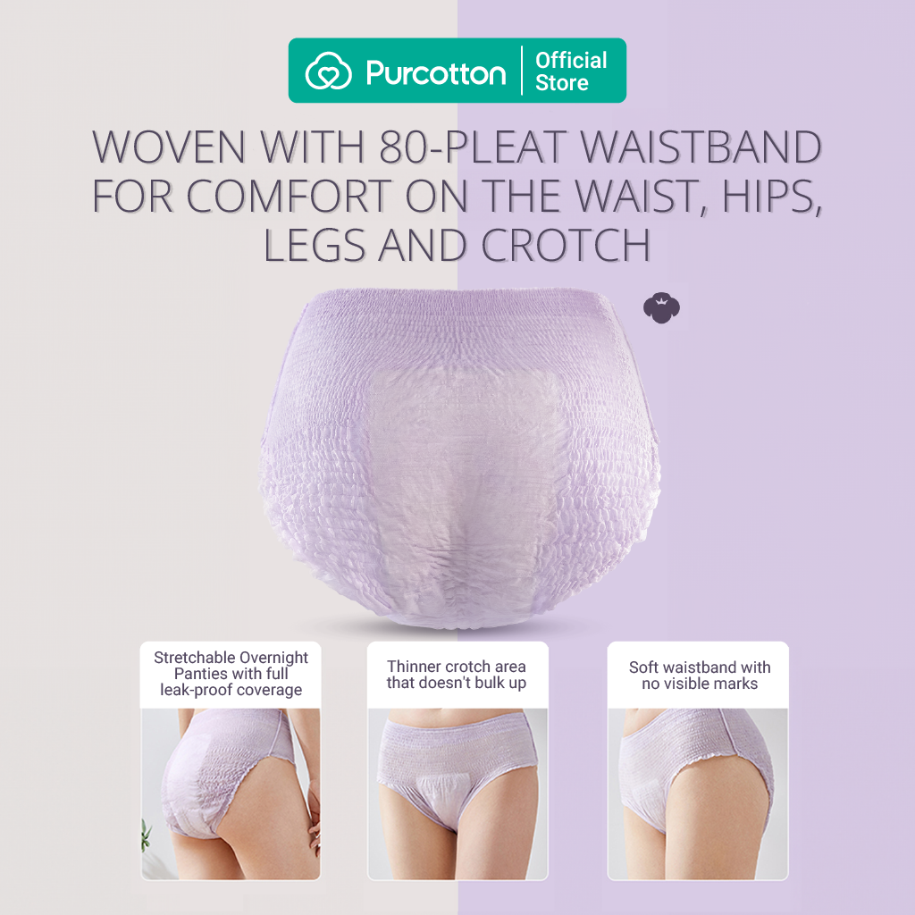 PURCOTTON NICE PRINCESS MaxGuard Couches-culottes de nuit XL Taille 2 Pièces