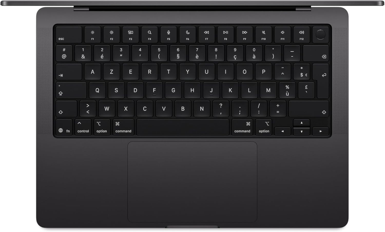 Apple MacBook Pro 14 pouces Puce M5 CPU 10 cœurs GPU 10 cœurs 32 Go RAM 1 To SSD Noir sidéral, AZERTY