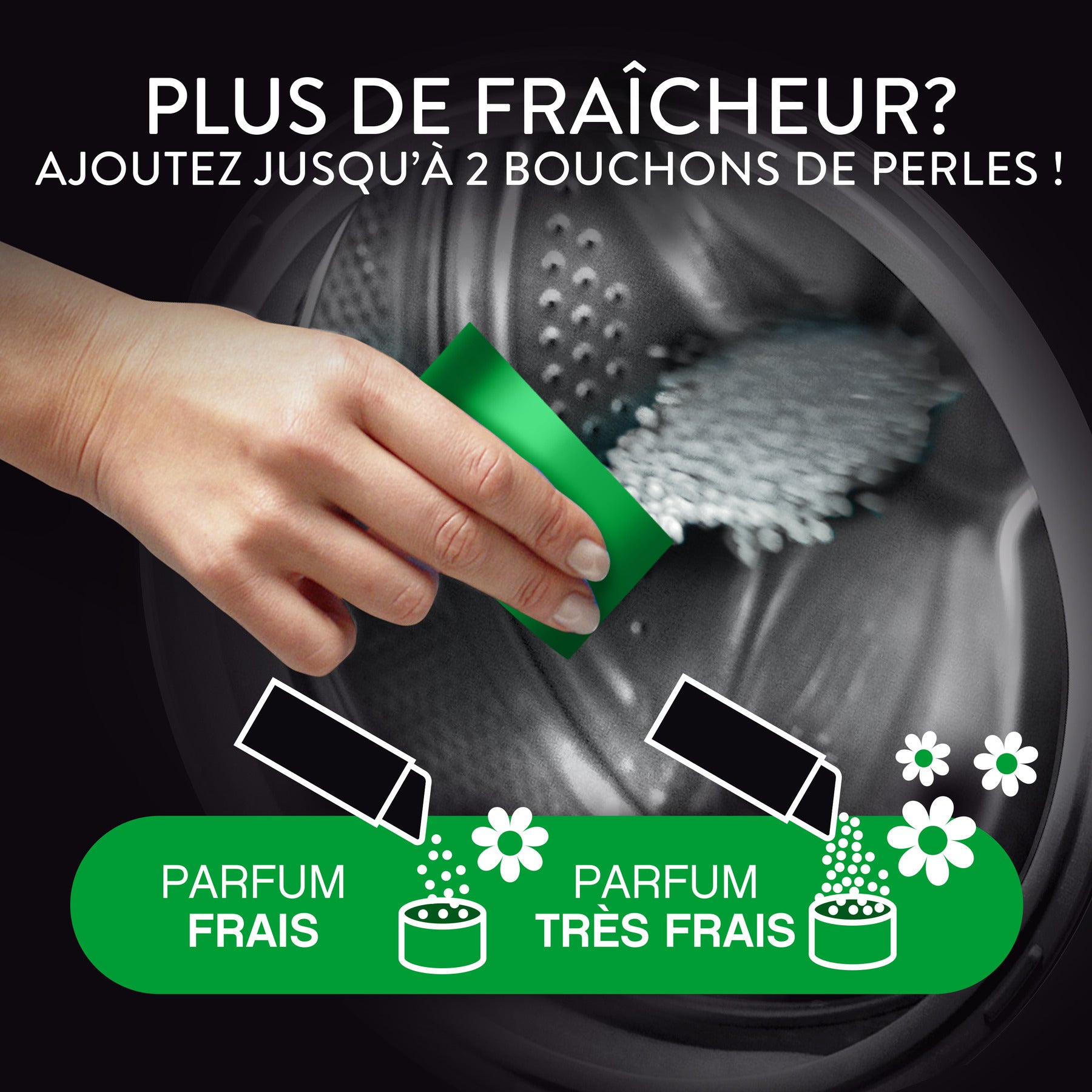 Lenor Unstoppables Perles parfumées pour le linge Fraîcheur laineuse Ariel Original 240 g