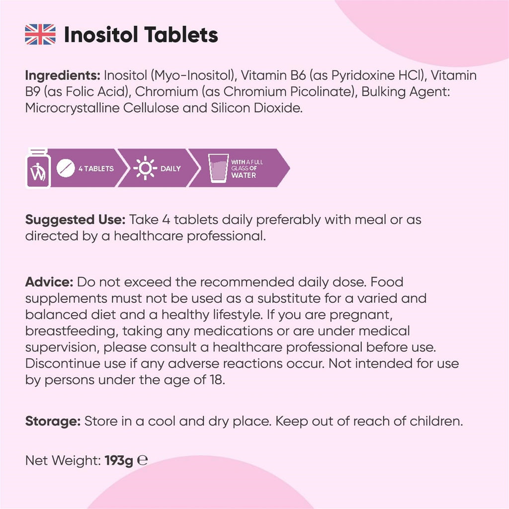 WeightWorld Inositol 4000 mg 120 comprimés
