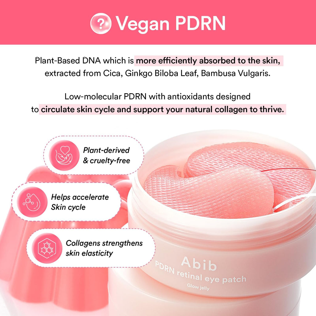 Abib patchs yeux gelée pdrn et rétinal 60 pièces (84g)
