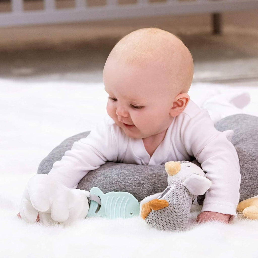Nuby Coussin d'éveil ventral pingouin