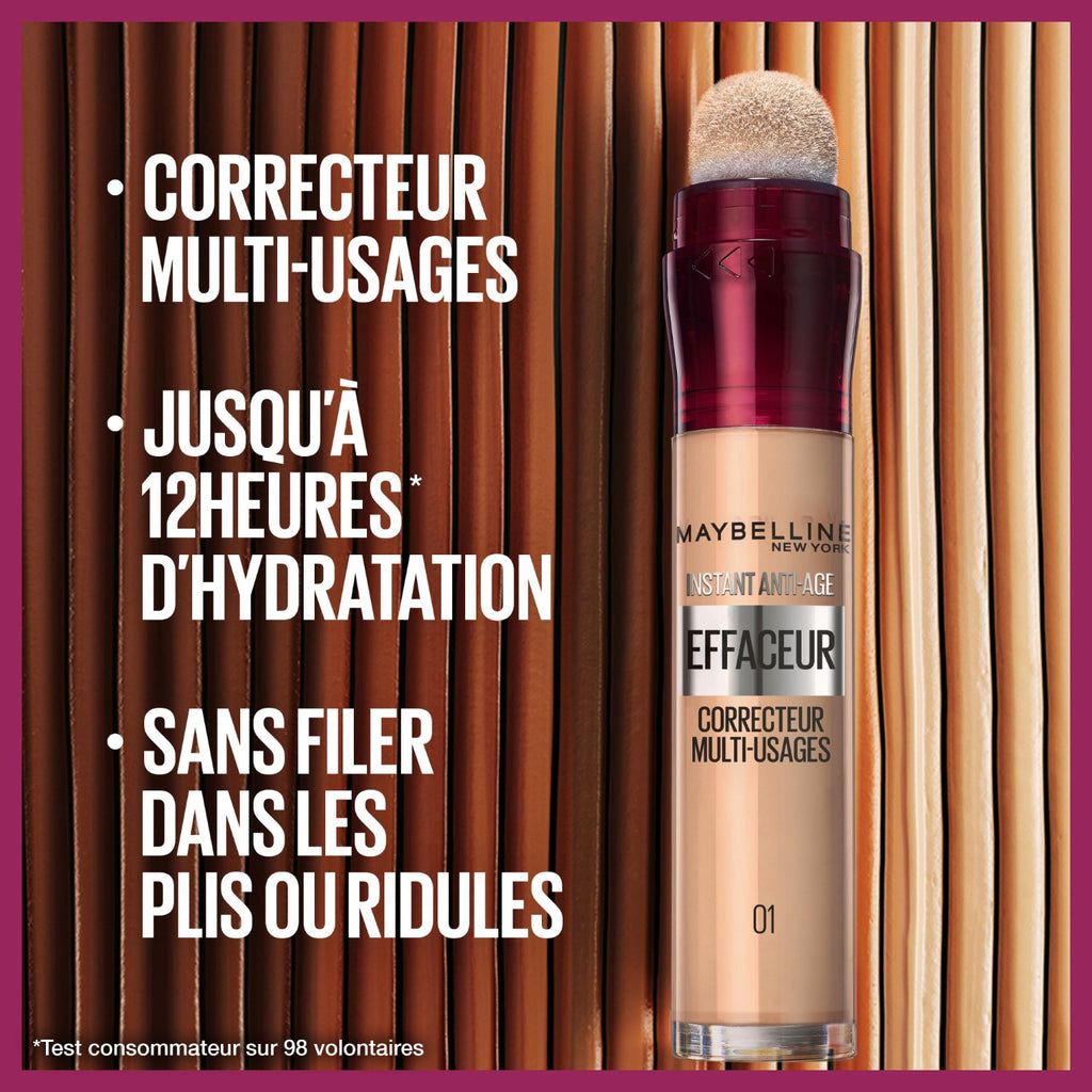 Maybelline New York Effaceur correcteur multi-usage instantané anti-âge 6,8 ml - 06 Jaune neutralisant