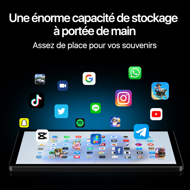 DOOGEE nouvelle tablette Android 15, tablette U11 de 11 pouces, équipée de l’IA Gemini, 16GB+128GB/2TB, batterie 8580mAh, Unisoc T7200, Wi-Fi 5G, prise en charge de Widevine L1, Bluetooth 5.0, appareils photo 13MP+5MP, GPS, OTG, bleu