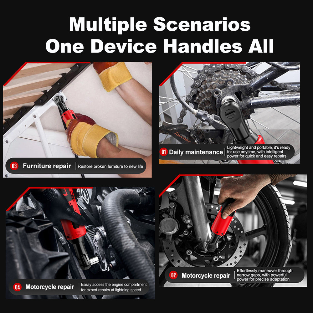 EAFC clé à douille électrique 12V 45N·m 3/8 pouces GJ04 adaptée aux coins/détails/espaces étroits batterie rechargeable 7500mAh (2500mAh×3) pour usage domestique/moto