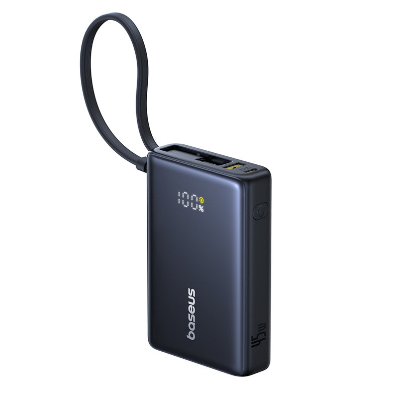 Baseus PicoGo Batterie externe numérique 10000mAh 45 W compatible iPhone 17 - Noir interstellaire