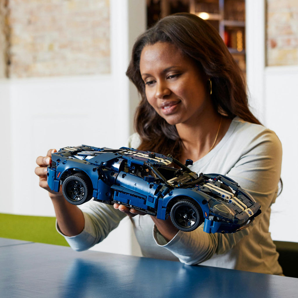 EGO Technic 2022 Ford GT 42154 Kit de Construction de Modèle de Supercar pour Adultes (Échelle 1:12, 1 468 Pièces)