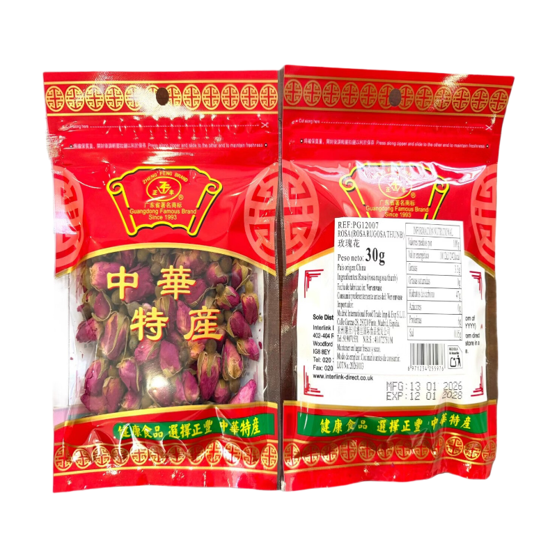 Zheng Feng Thé à la fleur de rose 30 g