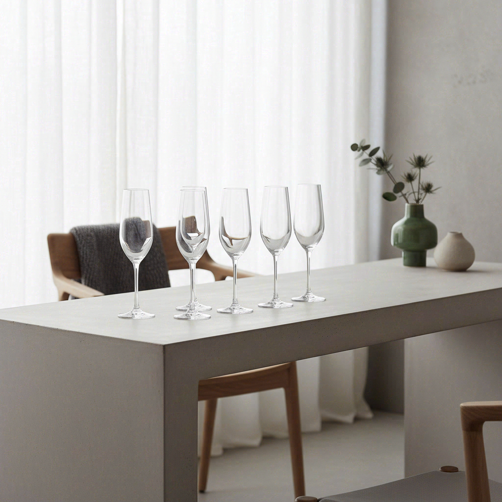 BJÖRN LAGOM Lot de 6 flûtes à champagne - 22 cl