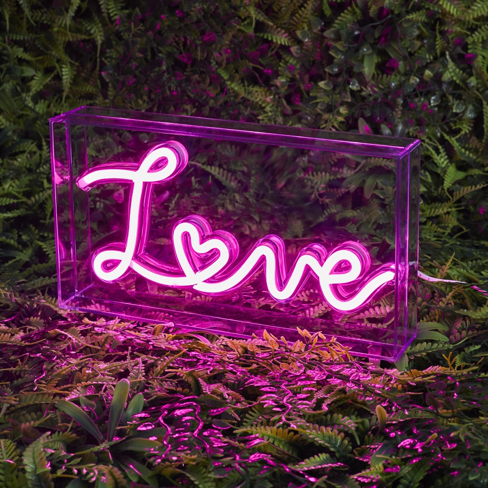 HOME DECO FACTORY Lampe LED en acrylique LOVE