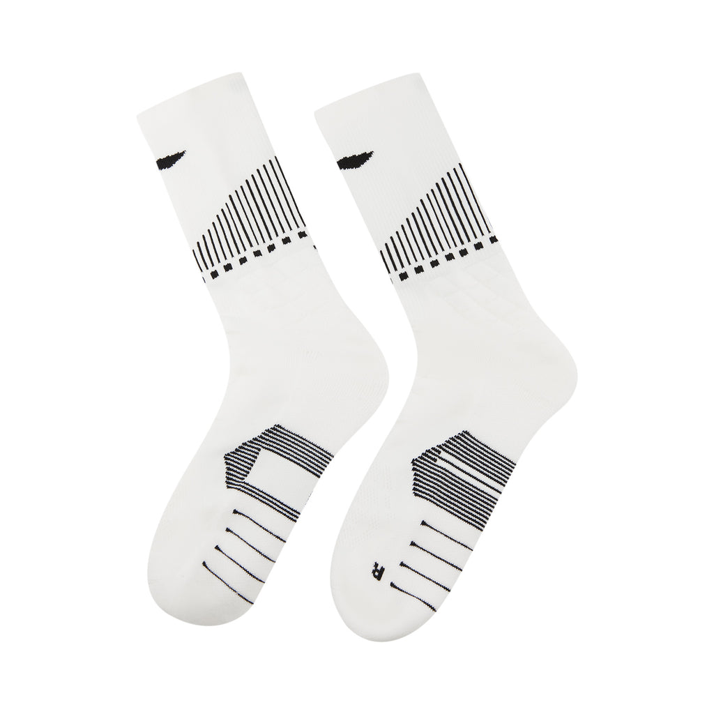 LI-NING Chaussettes mi-longues de basket-ball résistantes, confortables et respirantes blanc XL