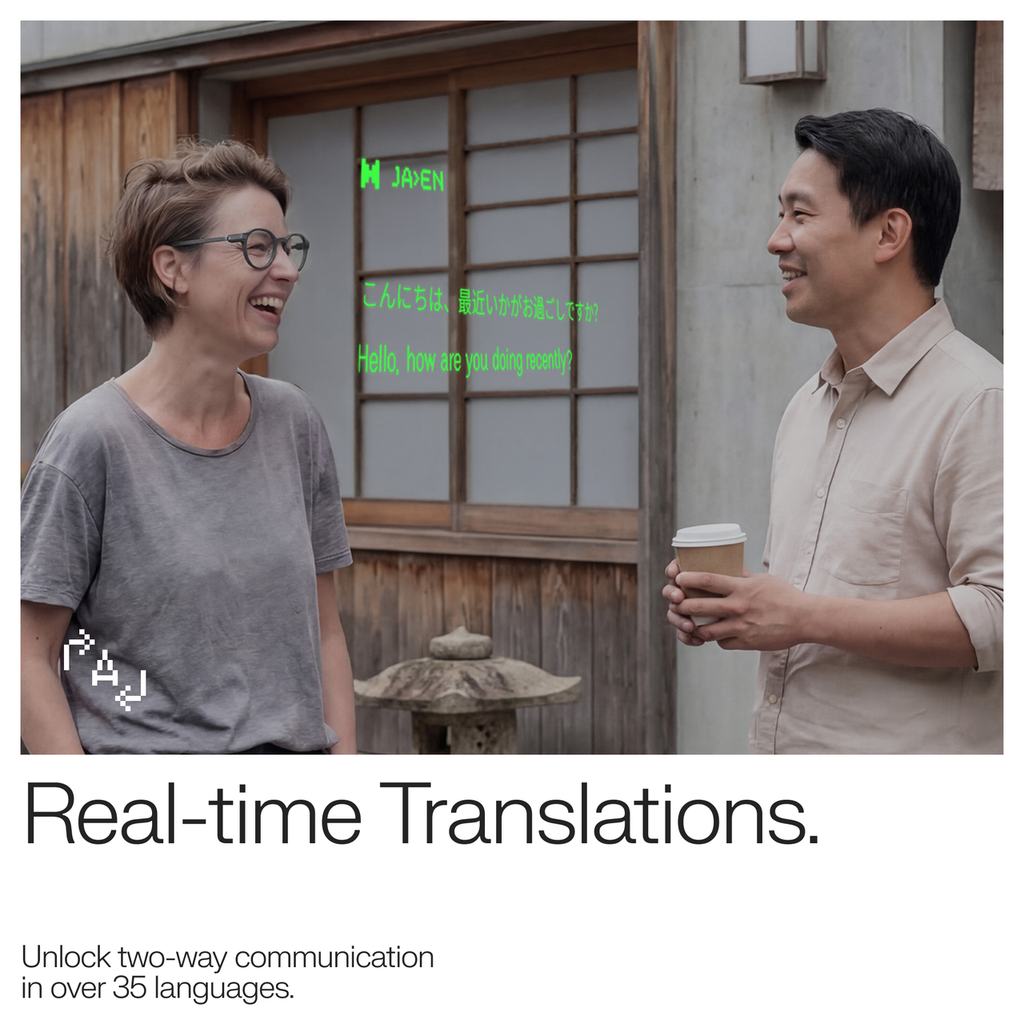 Even Realities - Even G2 A Vert ((Monture ronde) - Lunettes intelligentes de visualisation quotidienne, sans caméra, confidentialité d'abord, batterie de 2 jours
