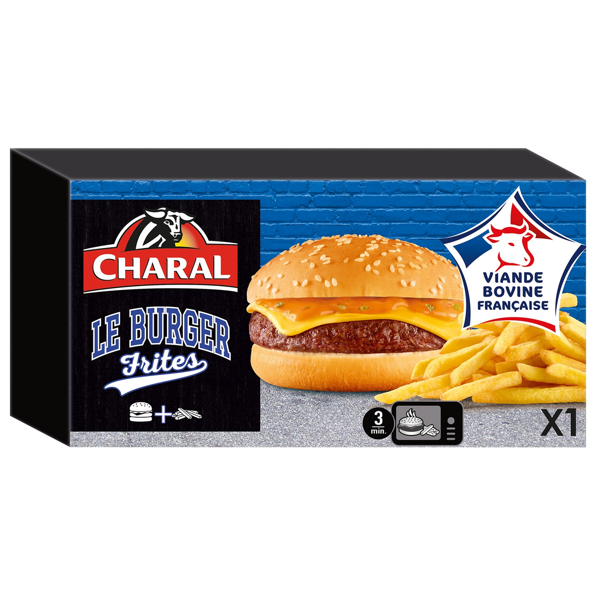 CHARAL burger frites 240g