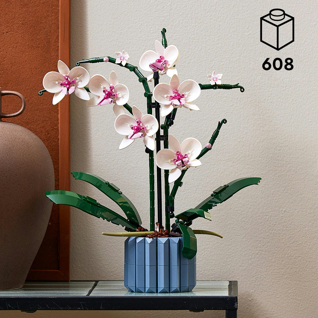 LEGO 10311 Icons L’orchidée Plantes d’intérieur artificielles avec fleurs pour décoration de la maison, Loisirs créatifs pour adultes, Collection botanique