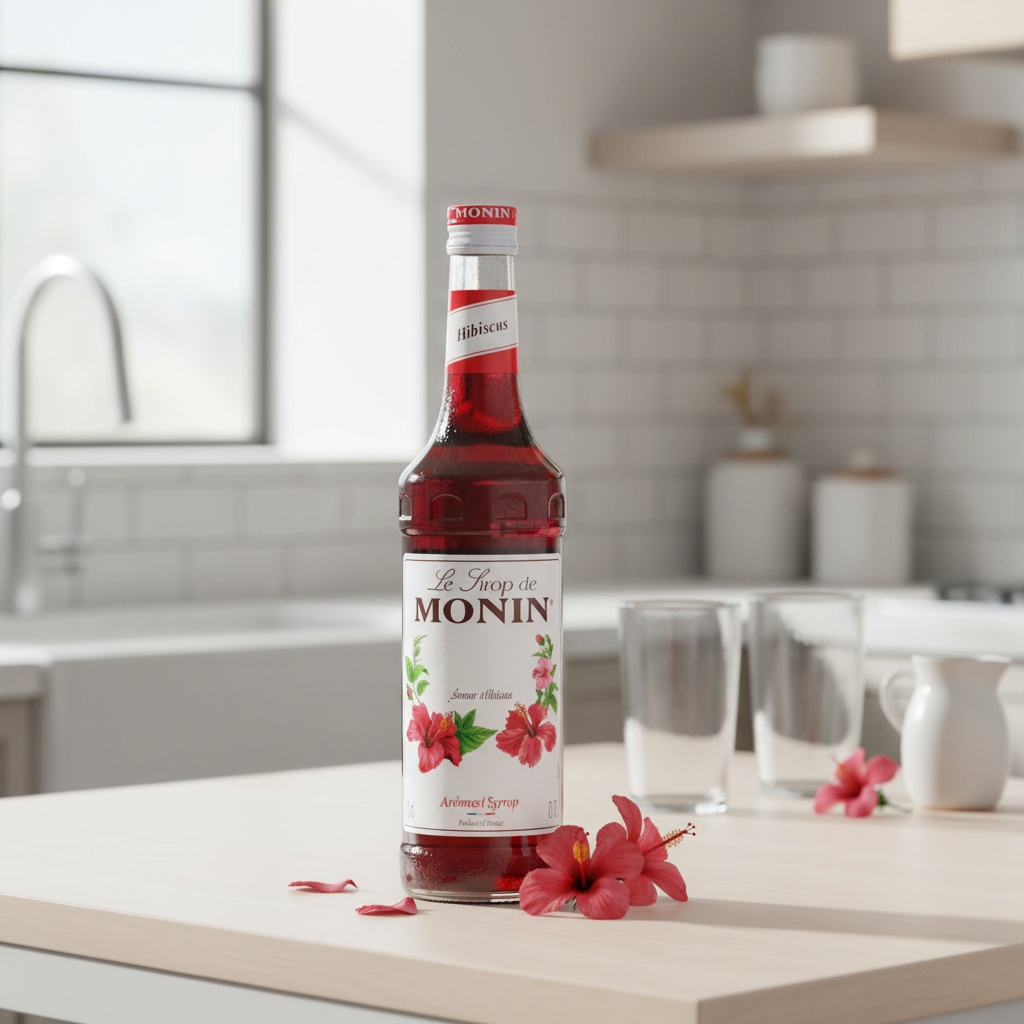 MONIN Sirop saveur hibiscus - 700 ml