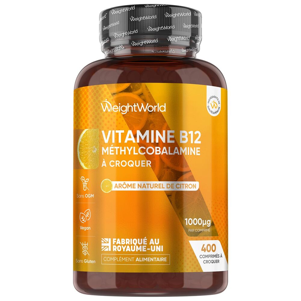 WeightWorld Vitamine B12 1000 µg - 400 comprimés à croquer