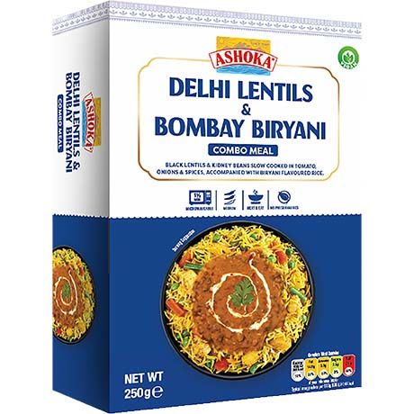 Ashoka Lentilles de Delhi et biryani de Bombay instantanés 250 g