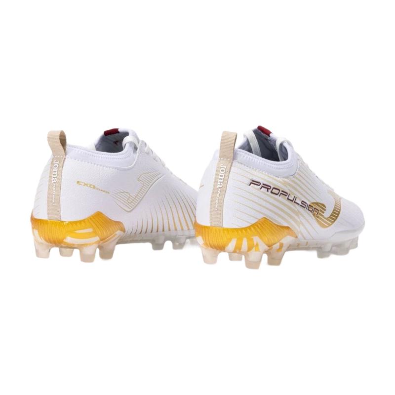 JOMA Chaussures de football Propulsion Cup, sol ferme (FG), blanc, 42.5